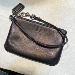 Coach Leather Wristlet NWOT